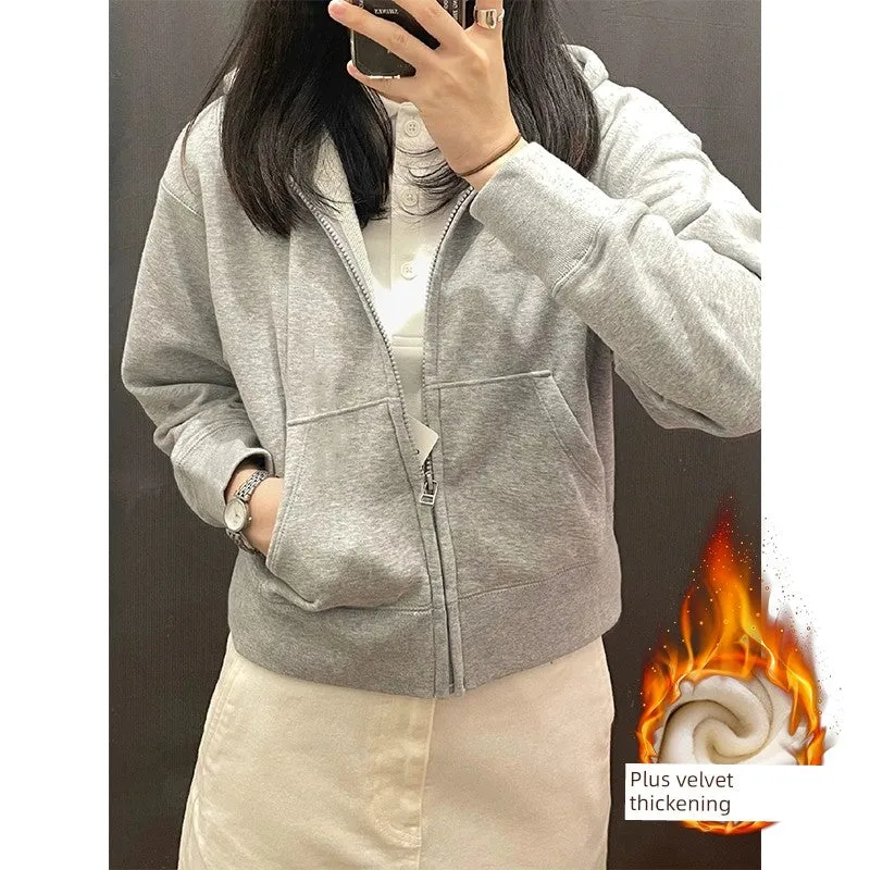 Sweatshirt Zipper Cardigan Thin Sports Casual Jacket