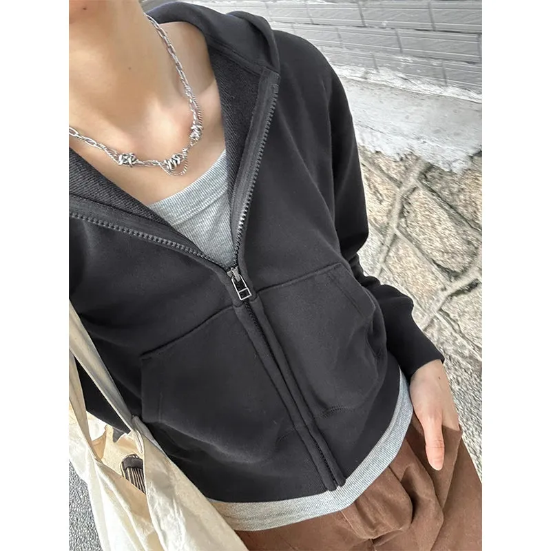 Sweatshirt Zipper Cardigan Thin Sports Casual Jacket