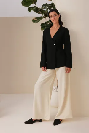Sweden Woollen Top (Black)