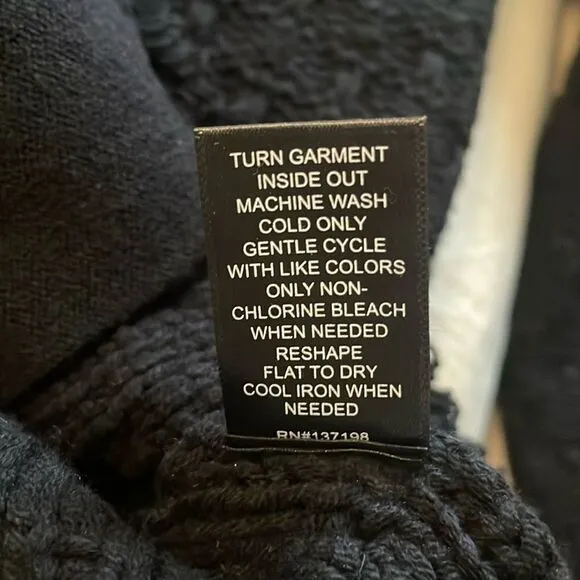 Tahari Black V-neck Knit Jacket