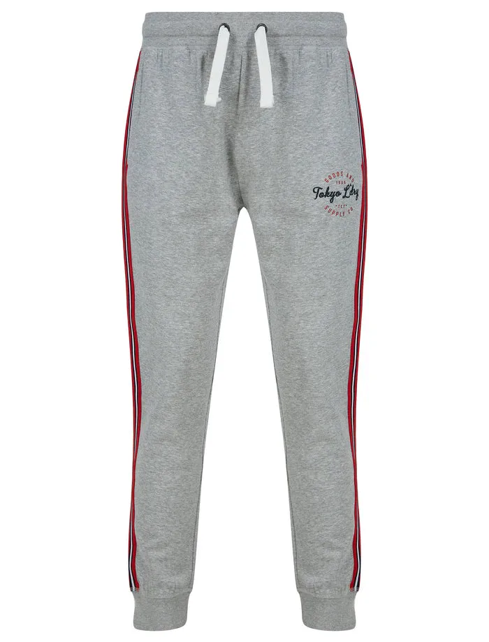 Taper Cuffed Tracksuit Pants Grey Marl