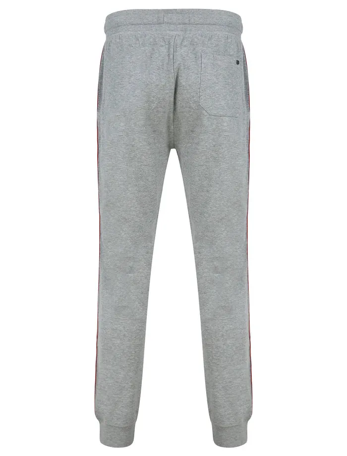 Taper Cuffed Tracksuit Pants Grey Marl