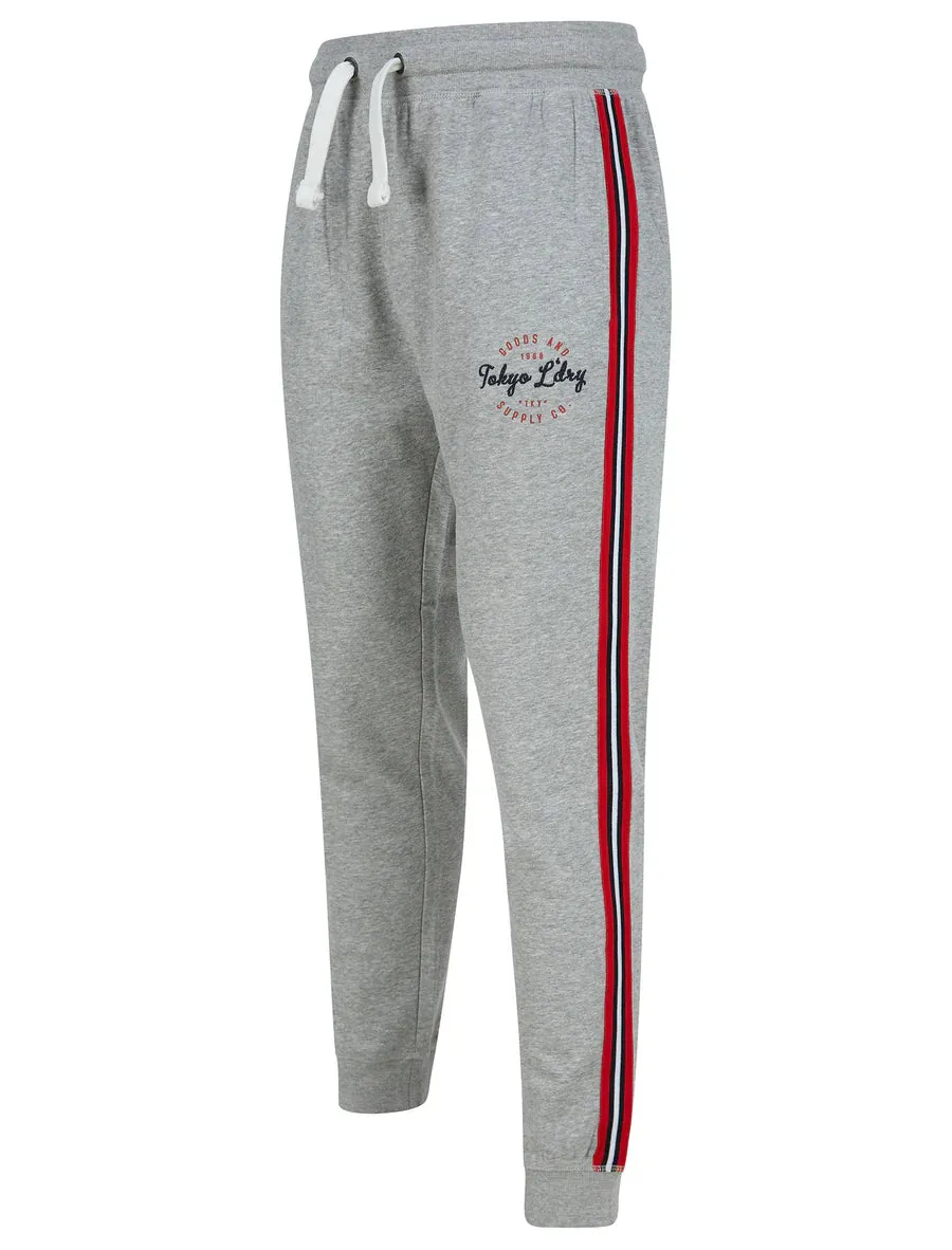 Taper Cuffed Tracksuit Pants Grey Marl
