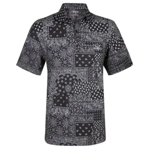Tattoo Golf Hustler Cool-Stretch Men's Golf Shirt (Black)