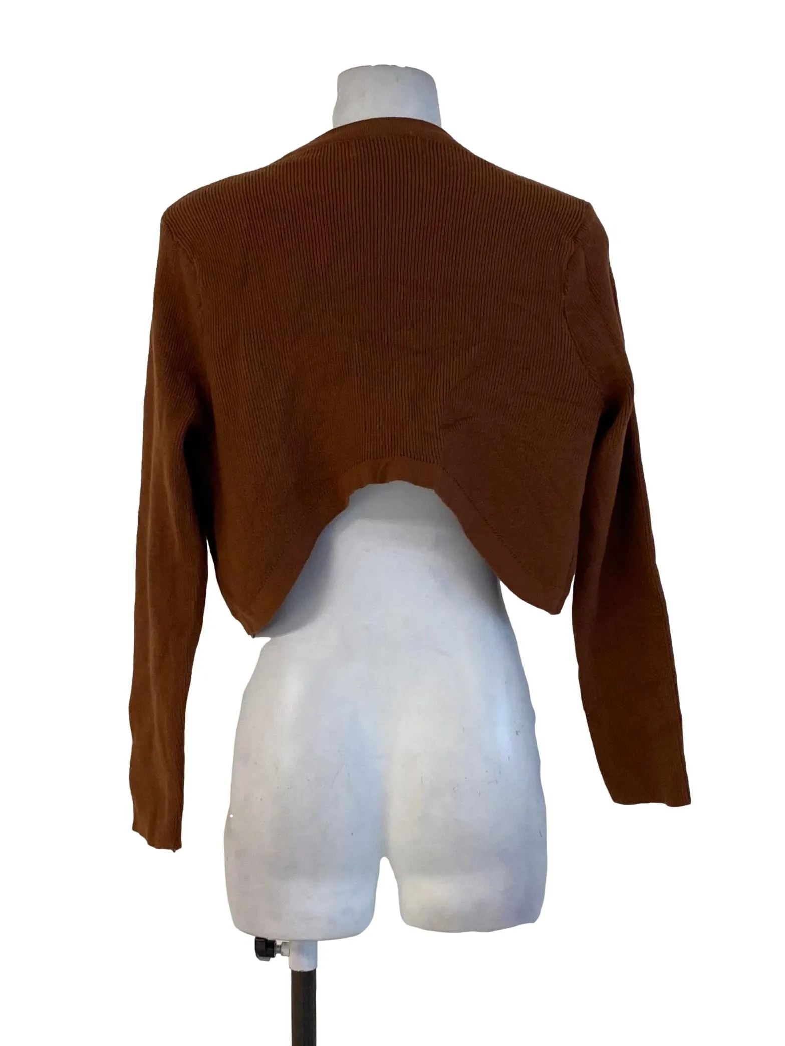 Tawny Plain Crop Cardigan