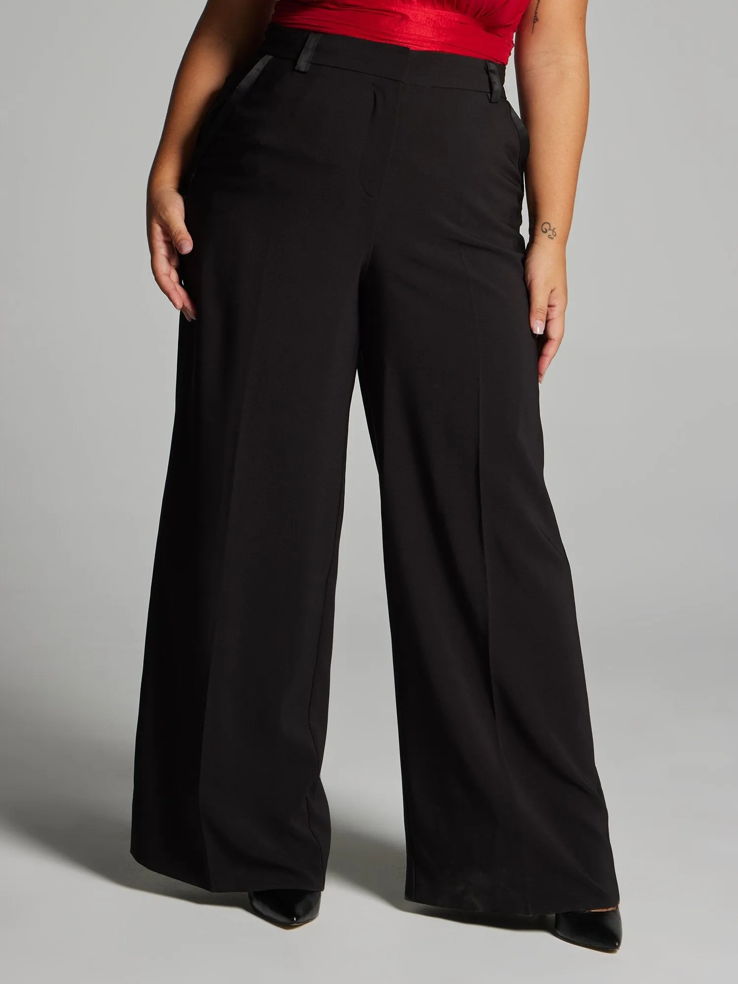 Teagan Side Stripe Wide Leg Pant