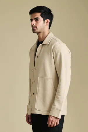 Textured Tan Shacket