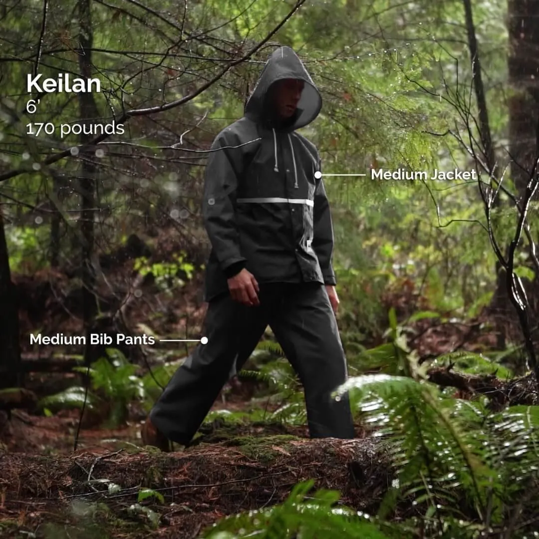 The Black Edition Unlined Waterproof Rain Jacket