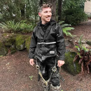 The Black Edition Unlined Waterproof Rain Jacket