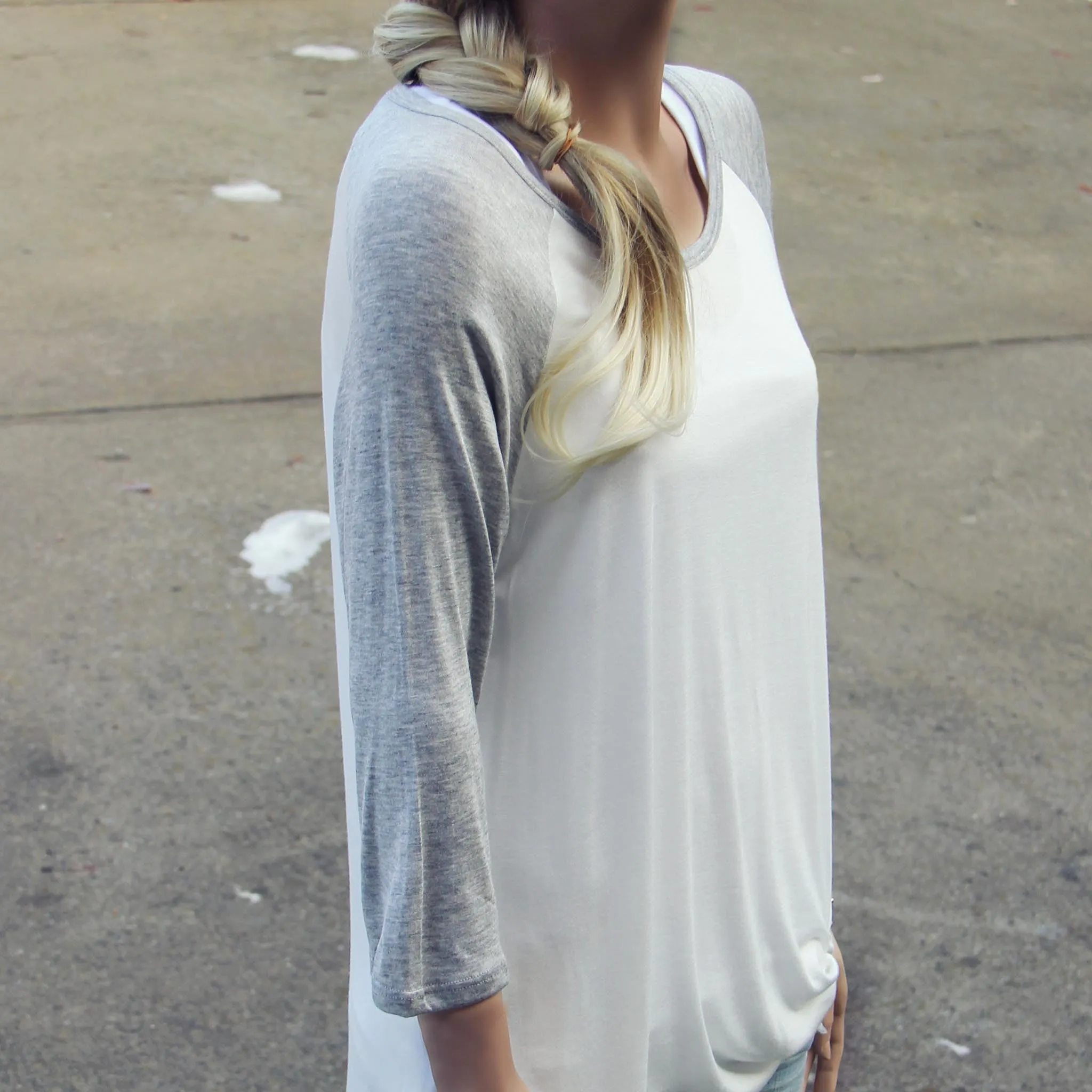 The Game Day Tee in Gray