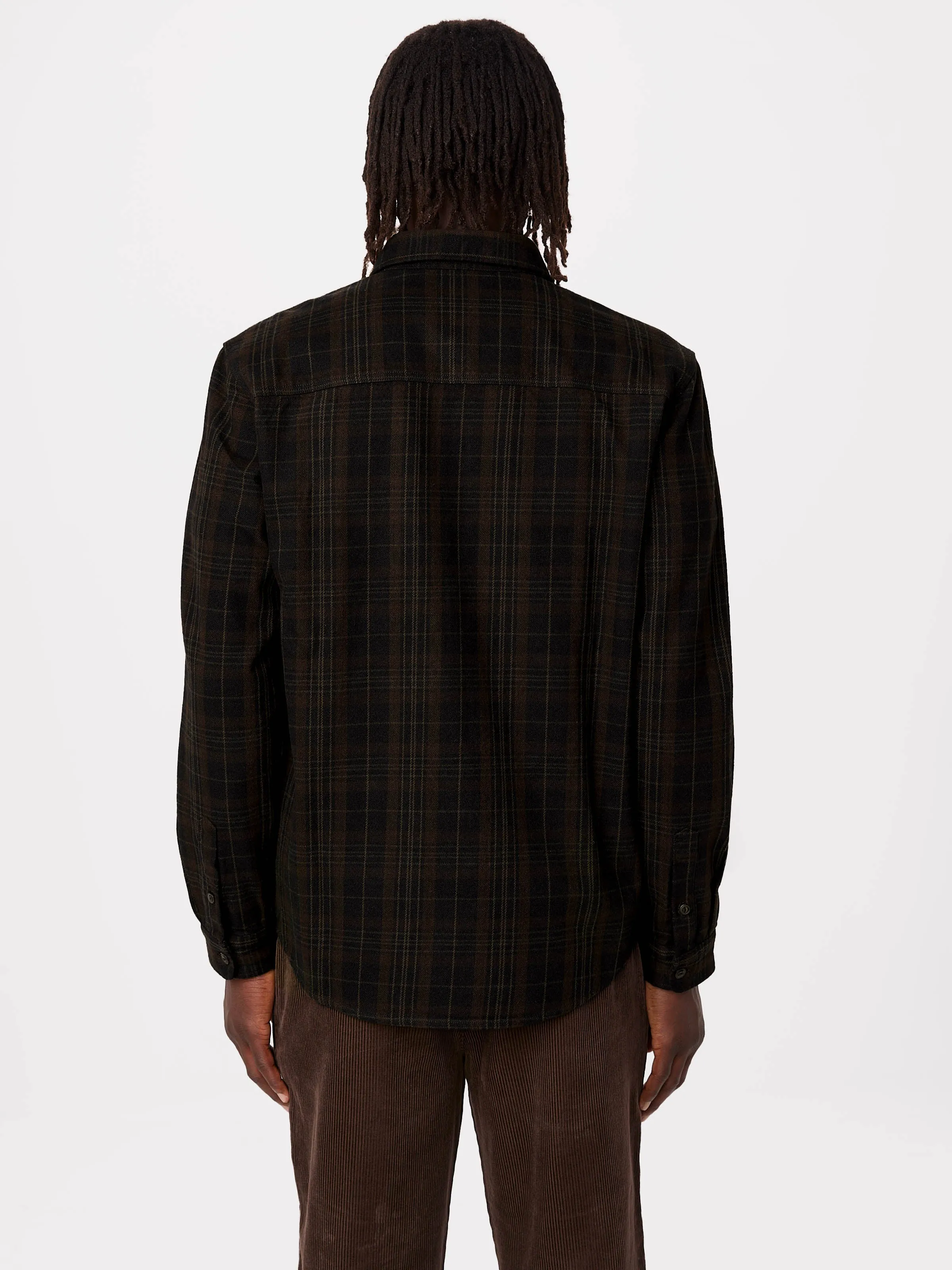 The Heavy Flannel Shirt in Deep Blue