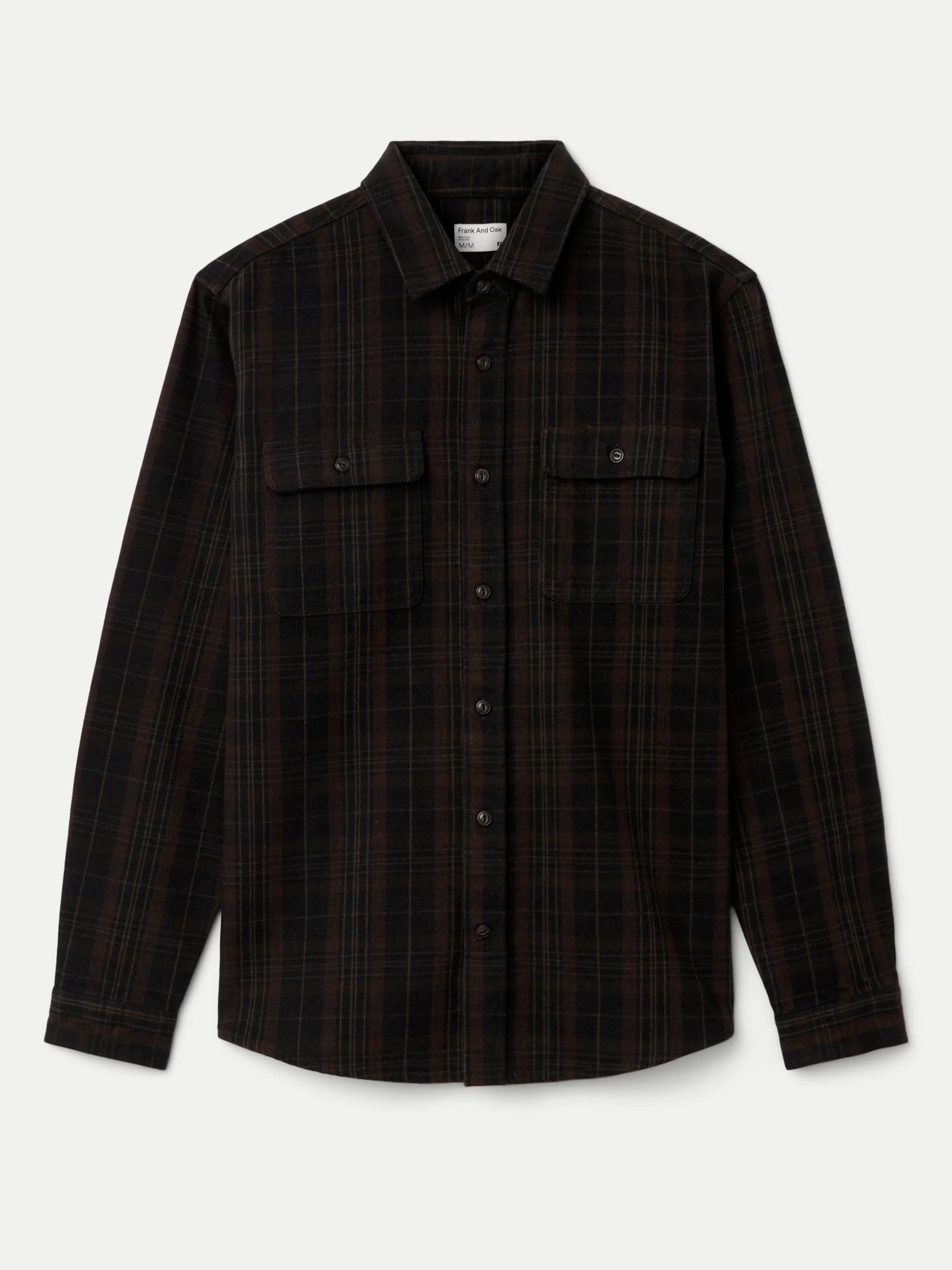 The Heavy Flannel Shirt in Deep Blue