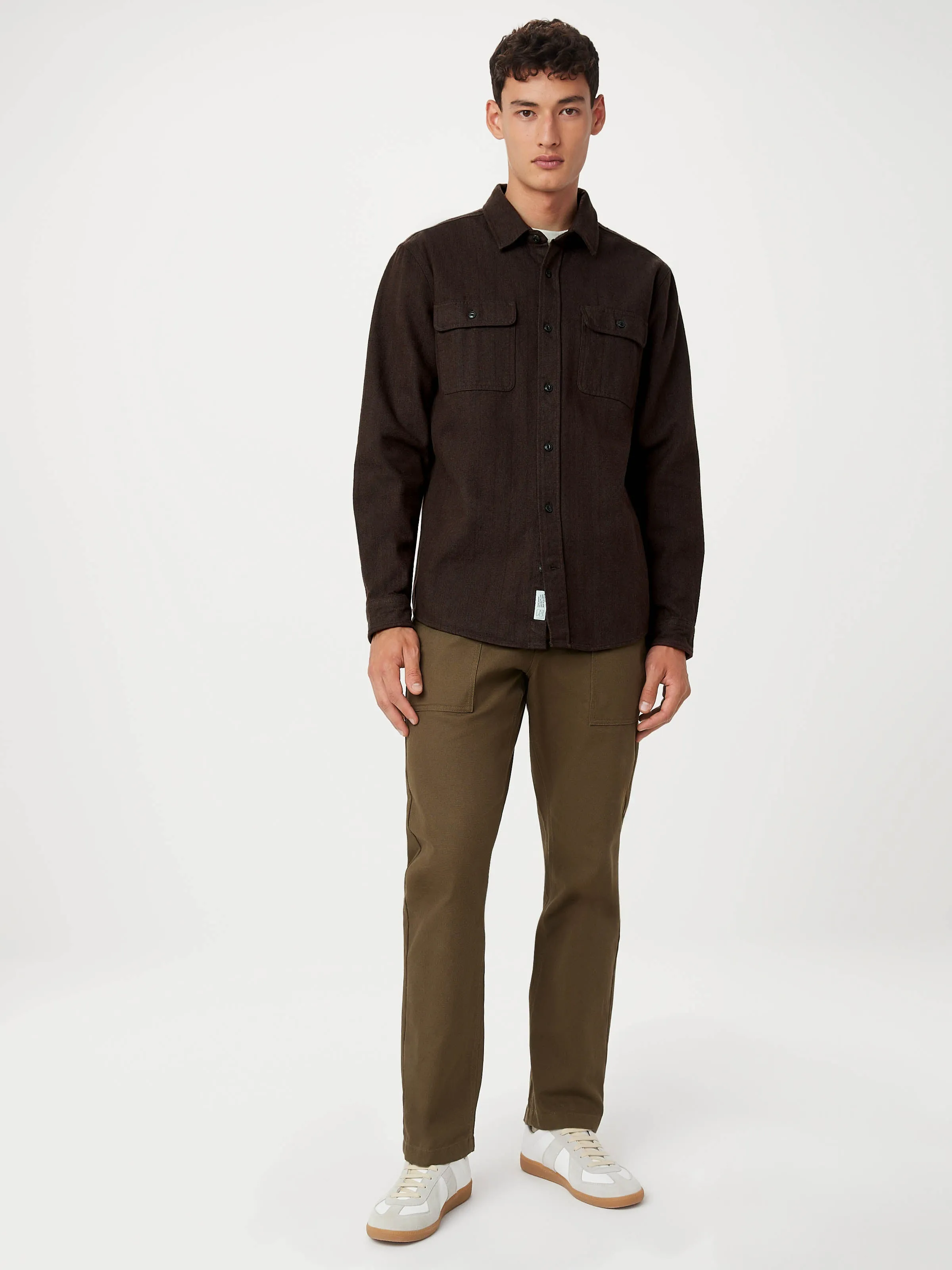 The Heavy Flannel Shirt in Espresso
