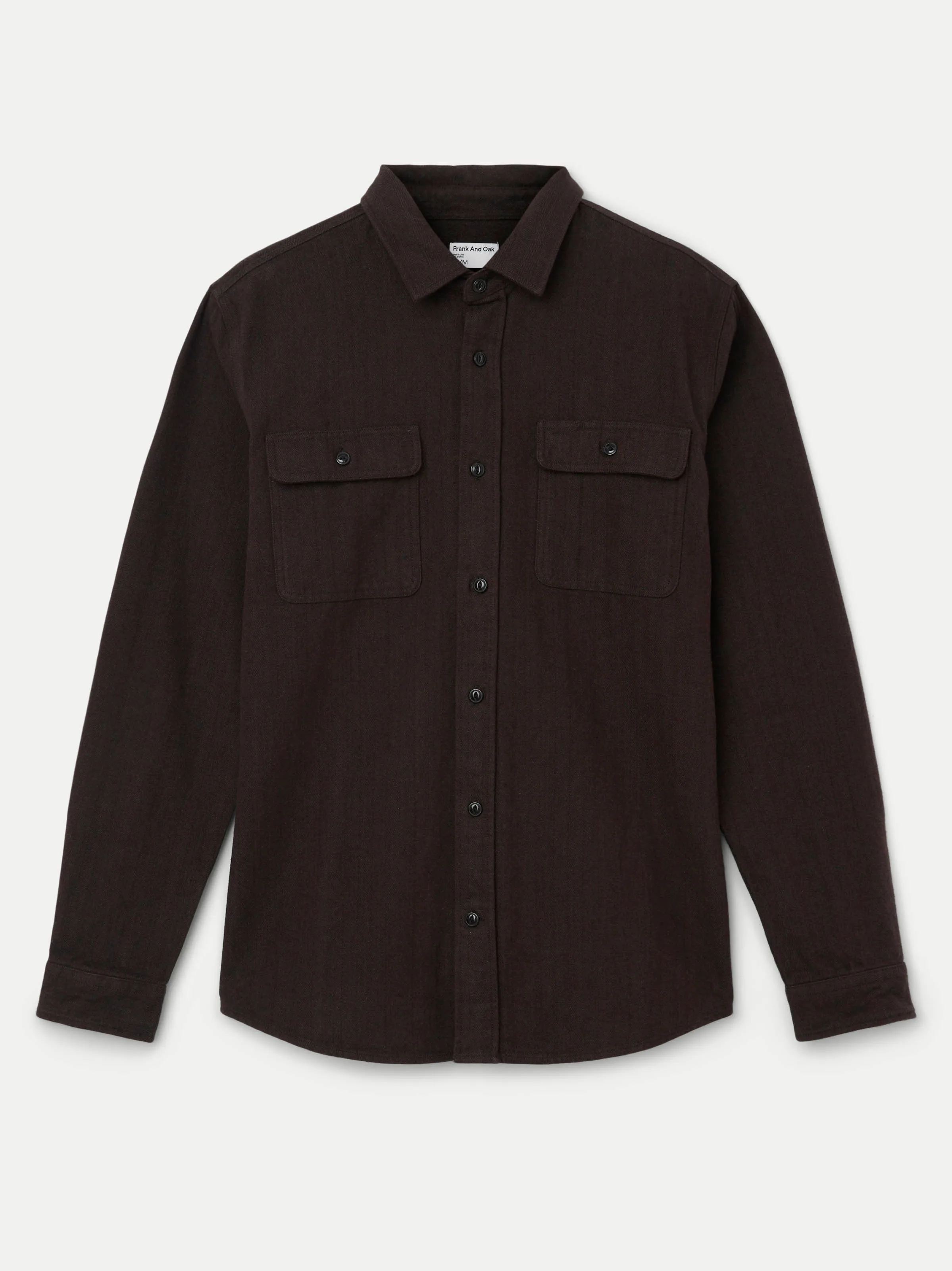 The Heavy Flannel Shirt in Espresso