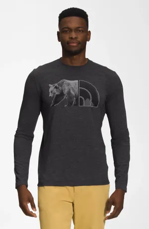 The North Face - Long Sleeve Tri Blend Bear Tee