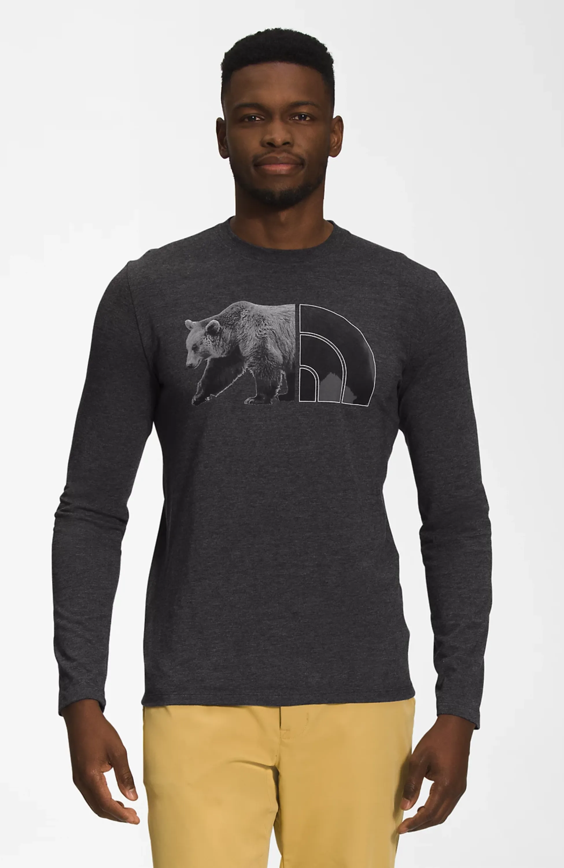 The North Face - Long Sleeve Tri Blend Bear Tee