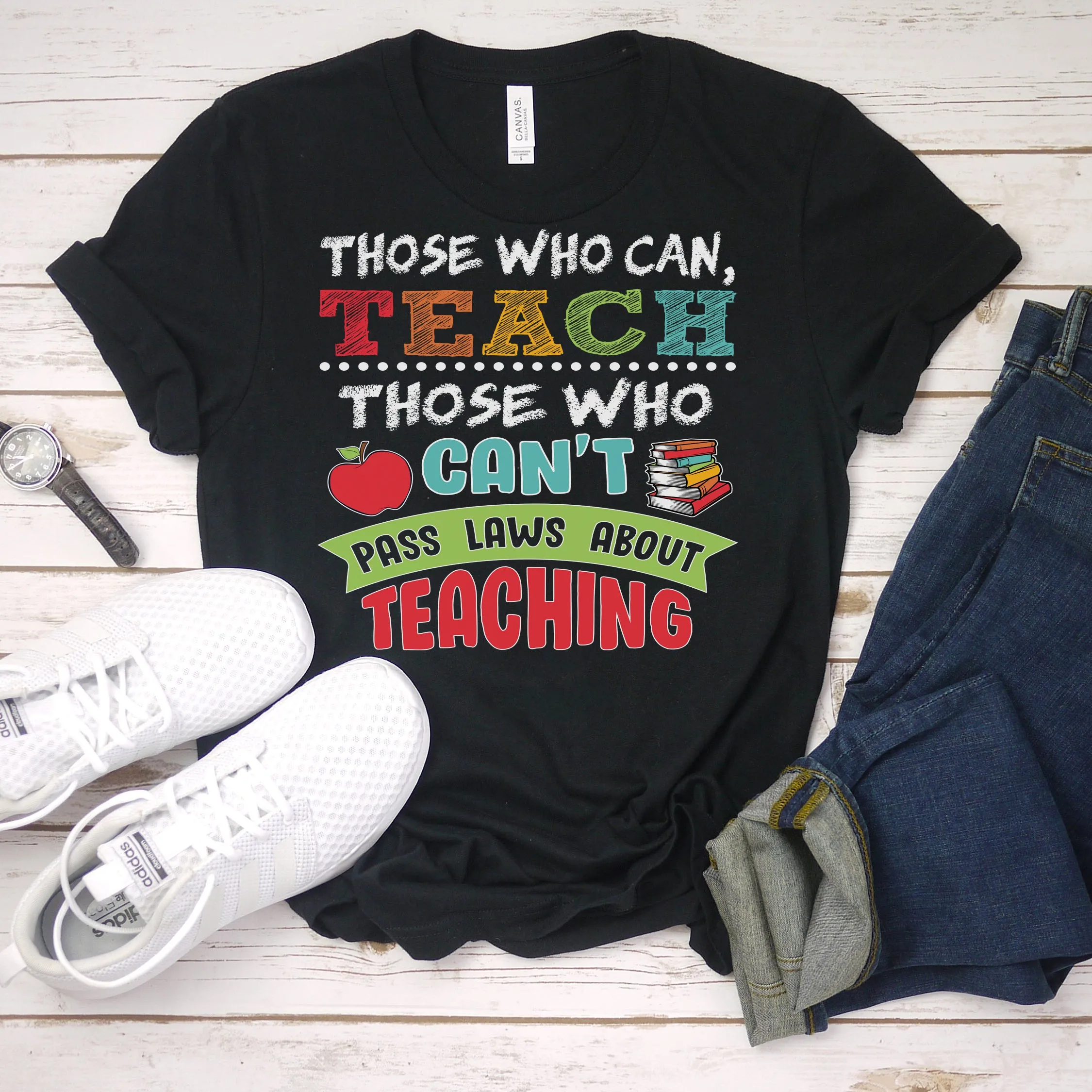 Those Who Can Teach Bella Canvas Tee – A Must-Have for Educators!