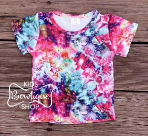 Tie Dye Splatter Short Sleeve Tee