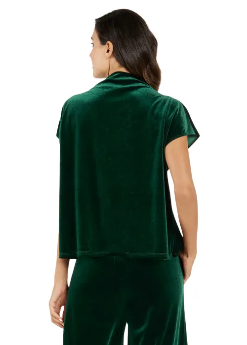 TILLIE TOP - GREEN VELVET