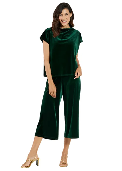 TILLIE TOP - GREEN VELVET