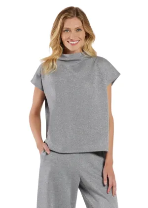 TILLIE TOP - GREY SPARKLE