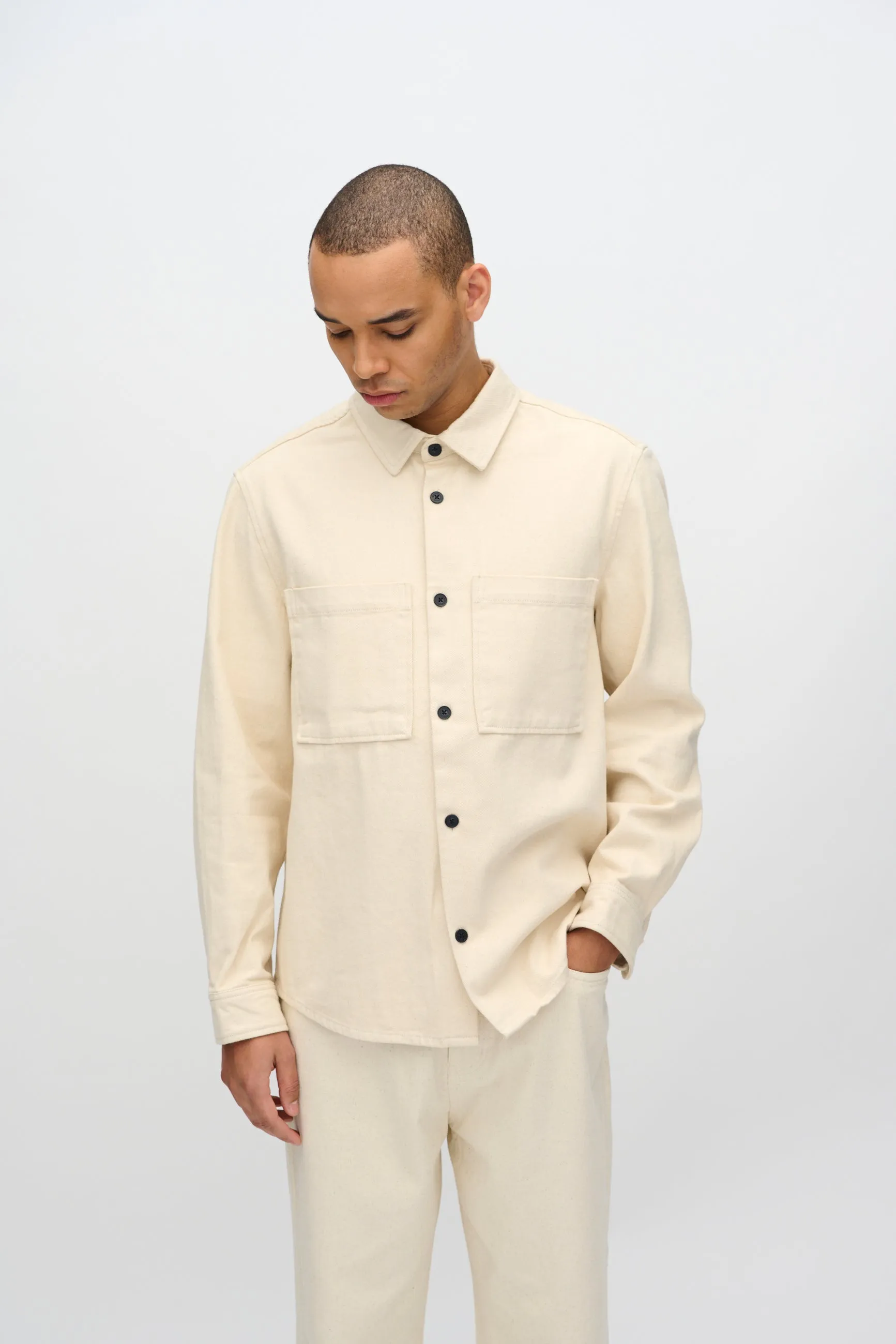 Titan overshirt 4113 - Brown Rice