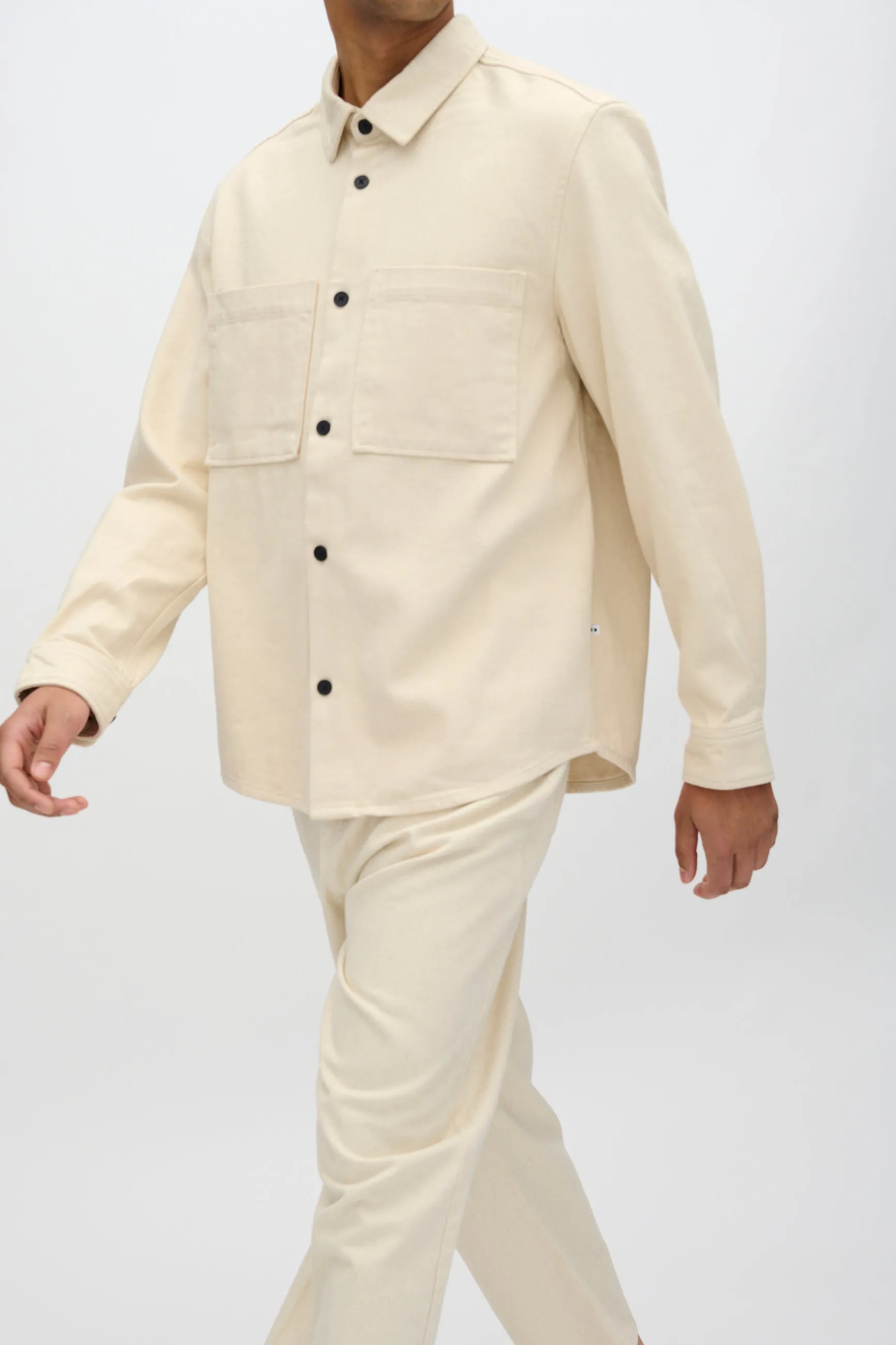 Titan overshirt 4113 - Brown Rice