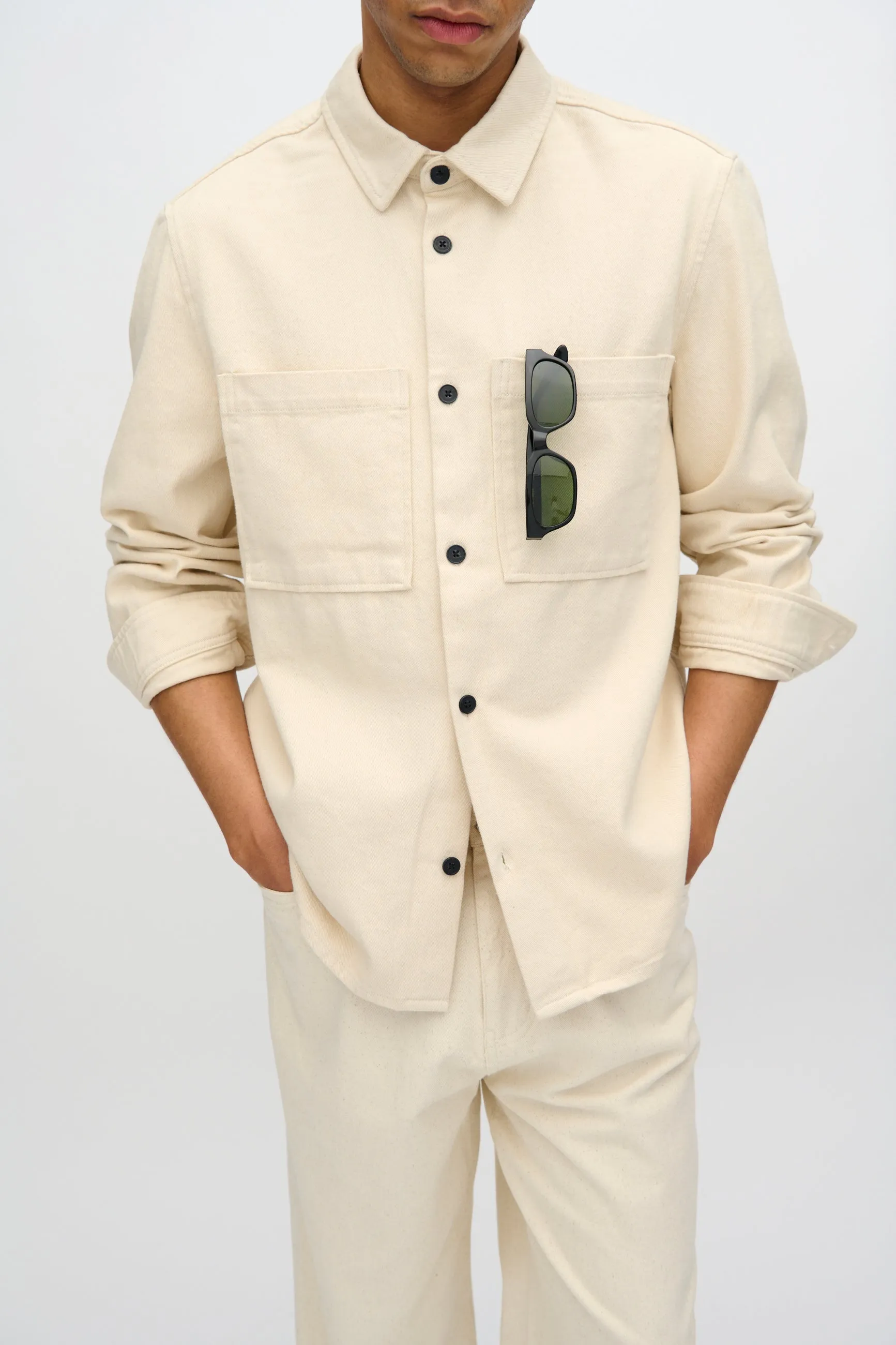 Titan overshirt 4113 - Brown Rice
