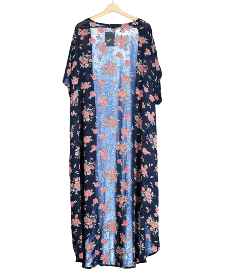 Torrid Blue Floral Mesh Kimono UK XXXL