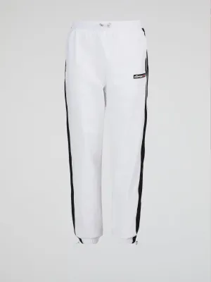Tulipo White Side Stripe Track Pants
