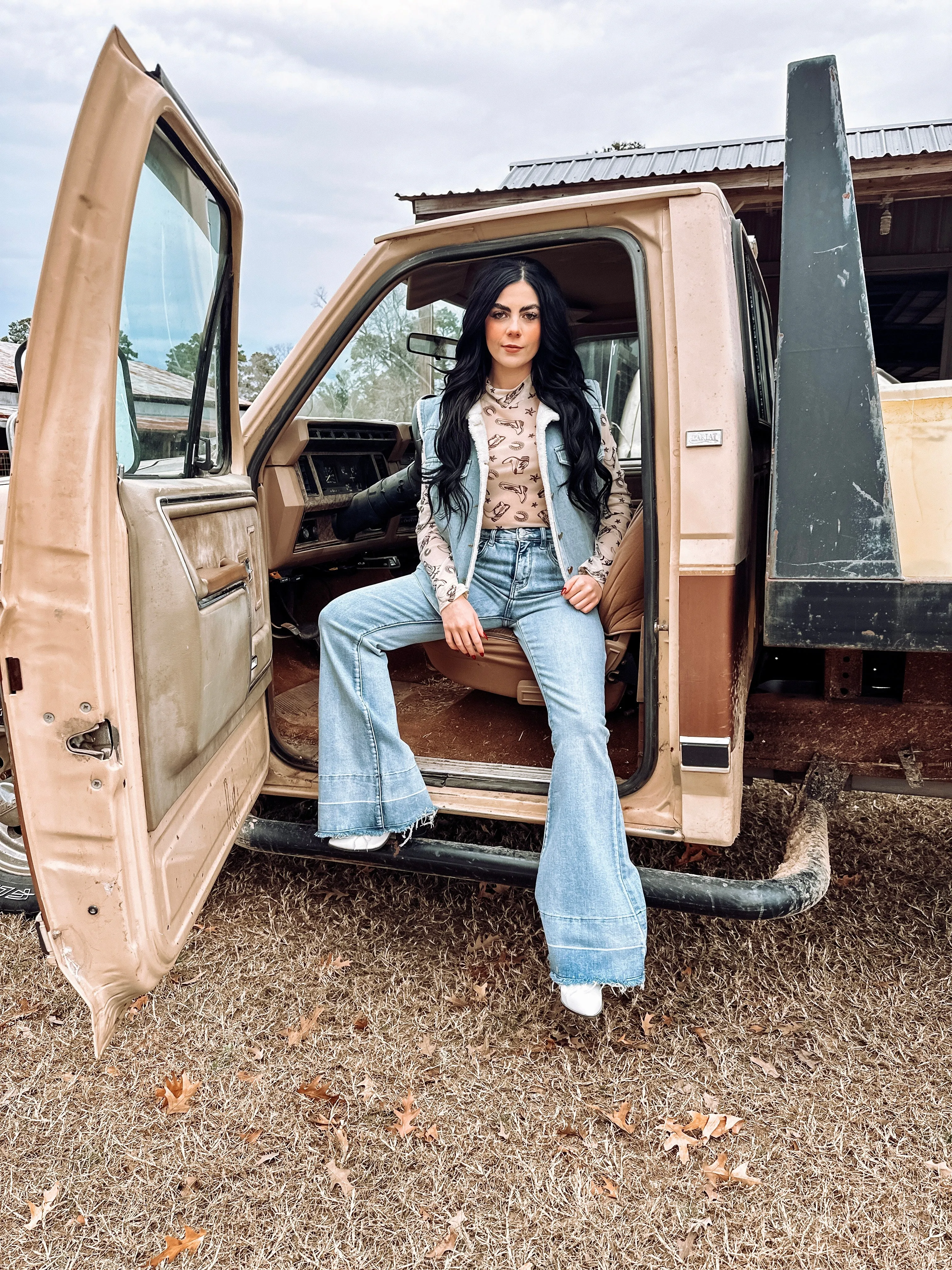 Tummy Control Flare Jeans