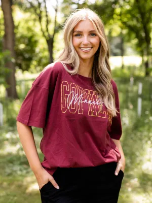 U of M Owen Outline OS Tee