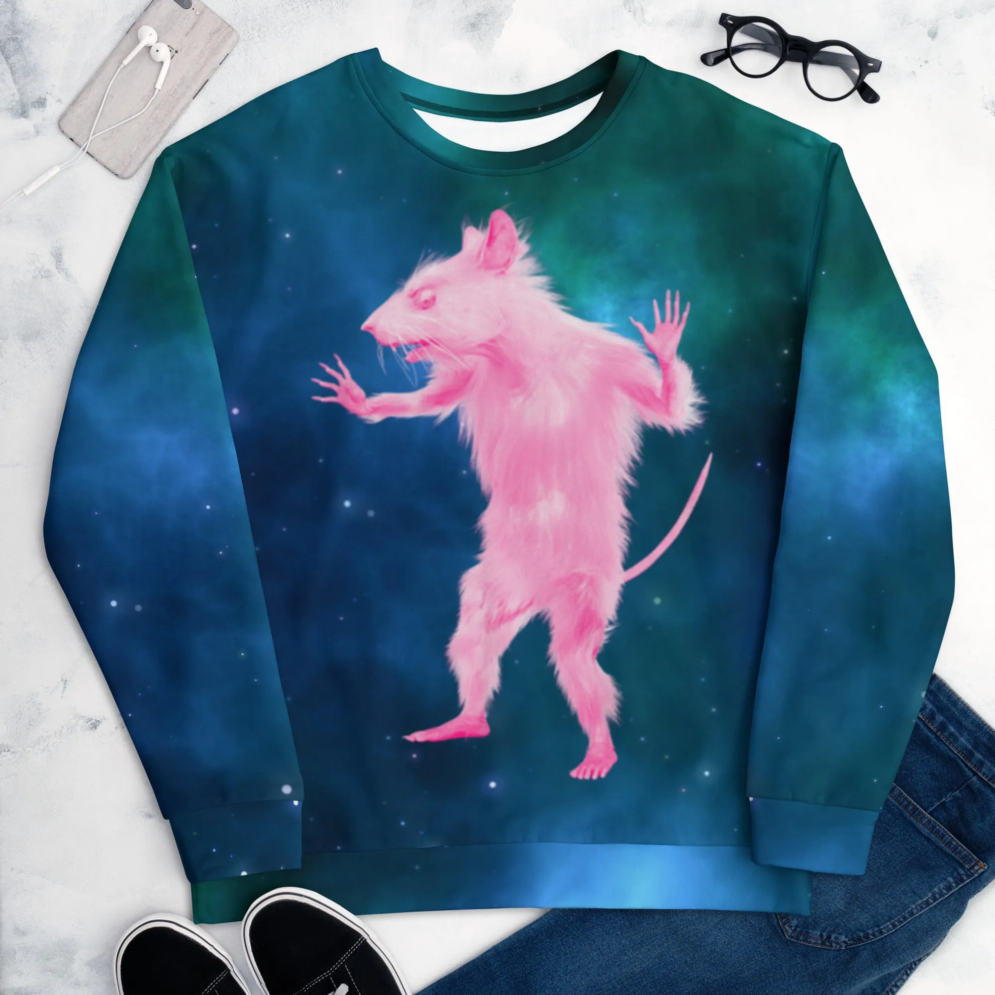 Unisex Sweatshirt, Space Rat