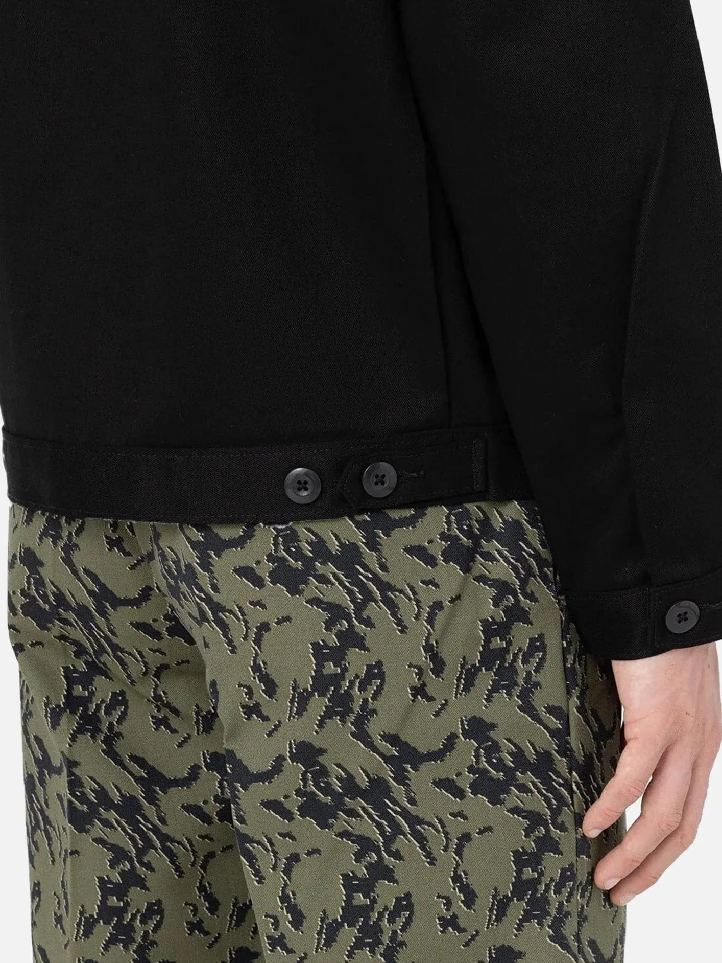 Unlined Eisenhower Jacket Rec - Black