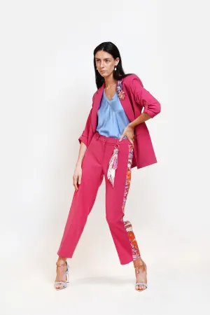 Unlined Fuschia Blazer Jacket