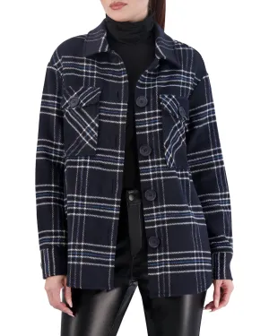 Unlined Vegan Cashmere Plaid Shacket