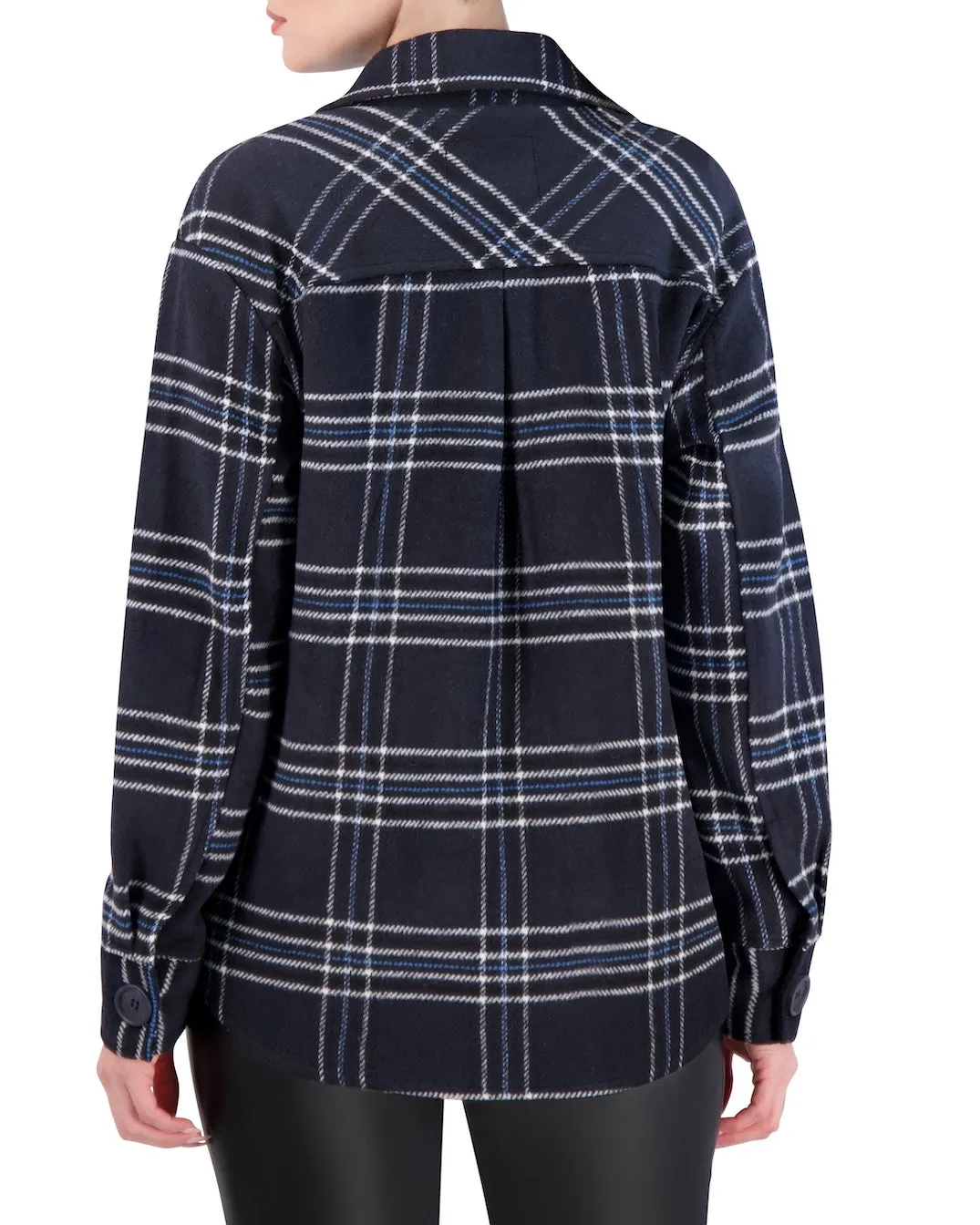 Unlined Vegan Cashmere Plaid Shacket