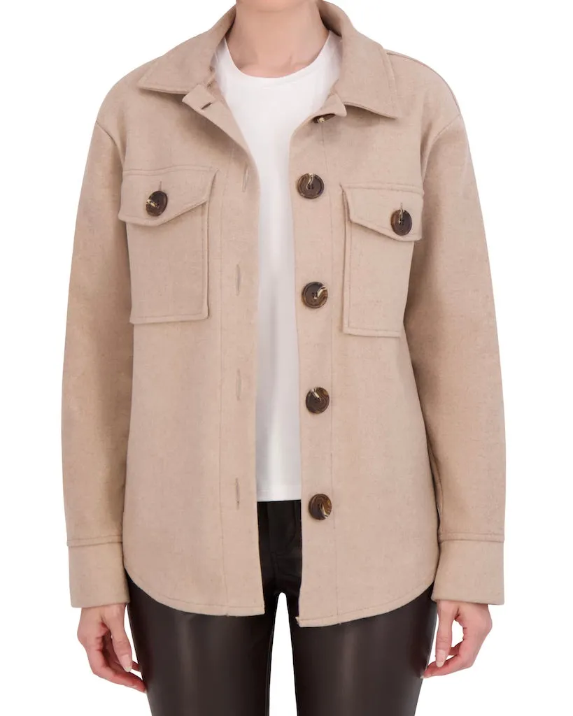 Unlined Vegan Cashmere Shacket