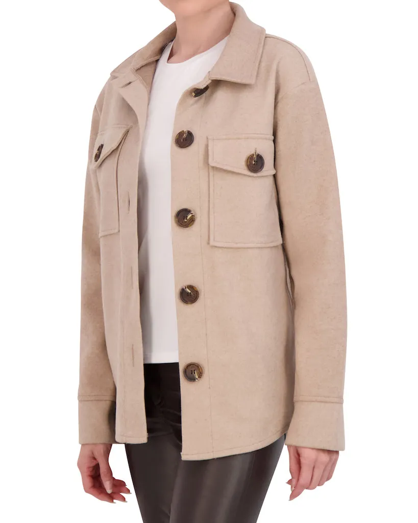Unlined Vegan Cashmere Shacket