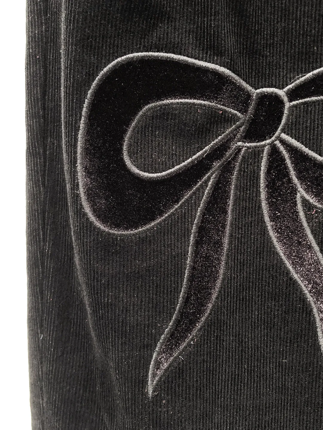 Unlogical Poem Bow-knot Appliques Red/Black/Blue Trousers
