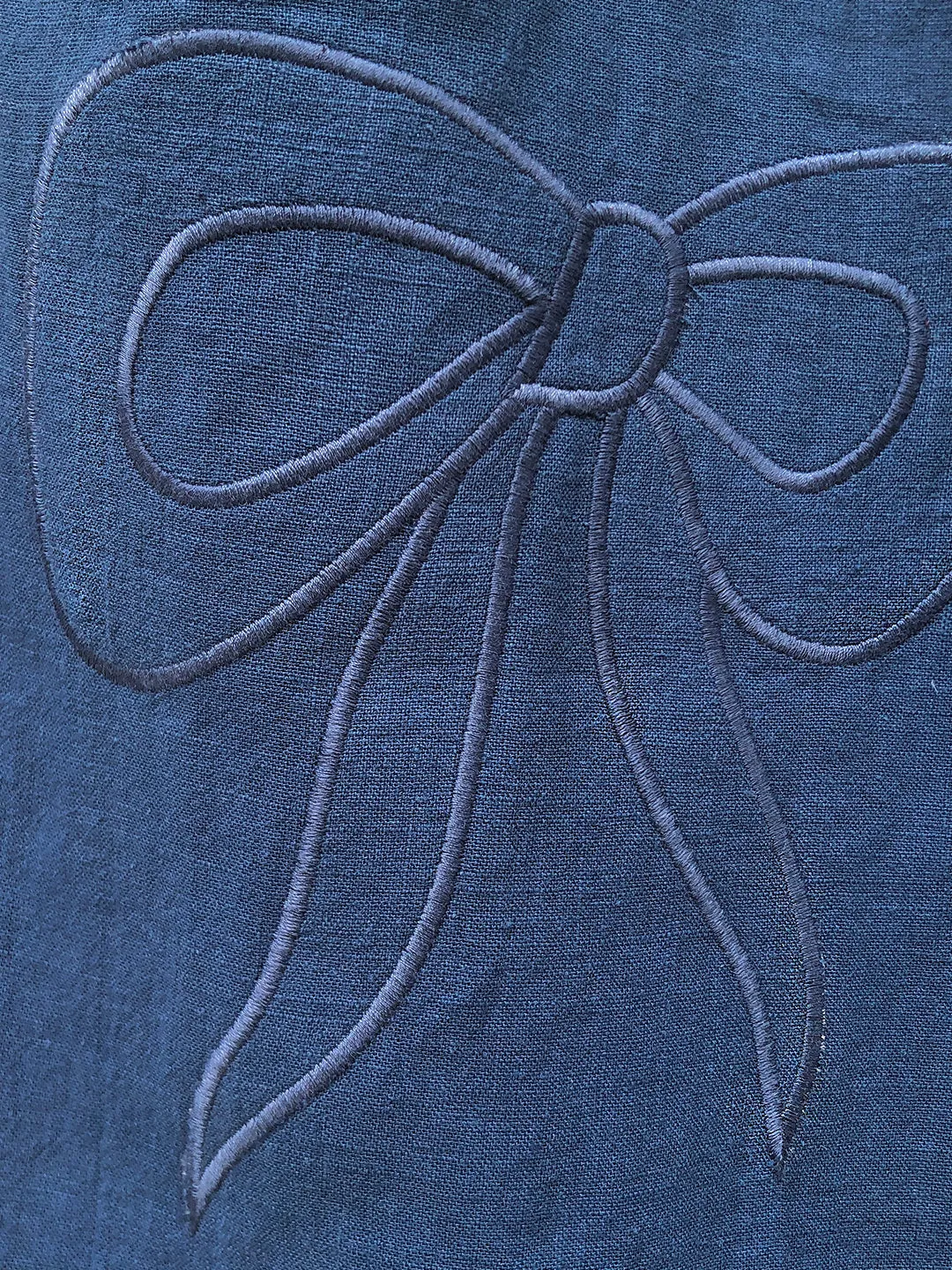 Unlogical Poem Bow-knot Appliques Red/Black/Blue Trousers