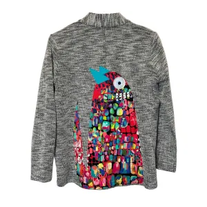 Upcycled Eileen Fisher T-Shirt Cat Jacket