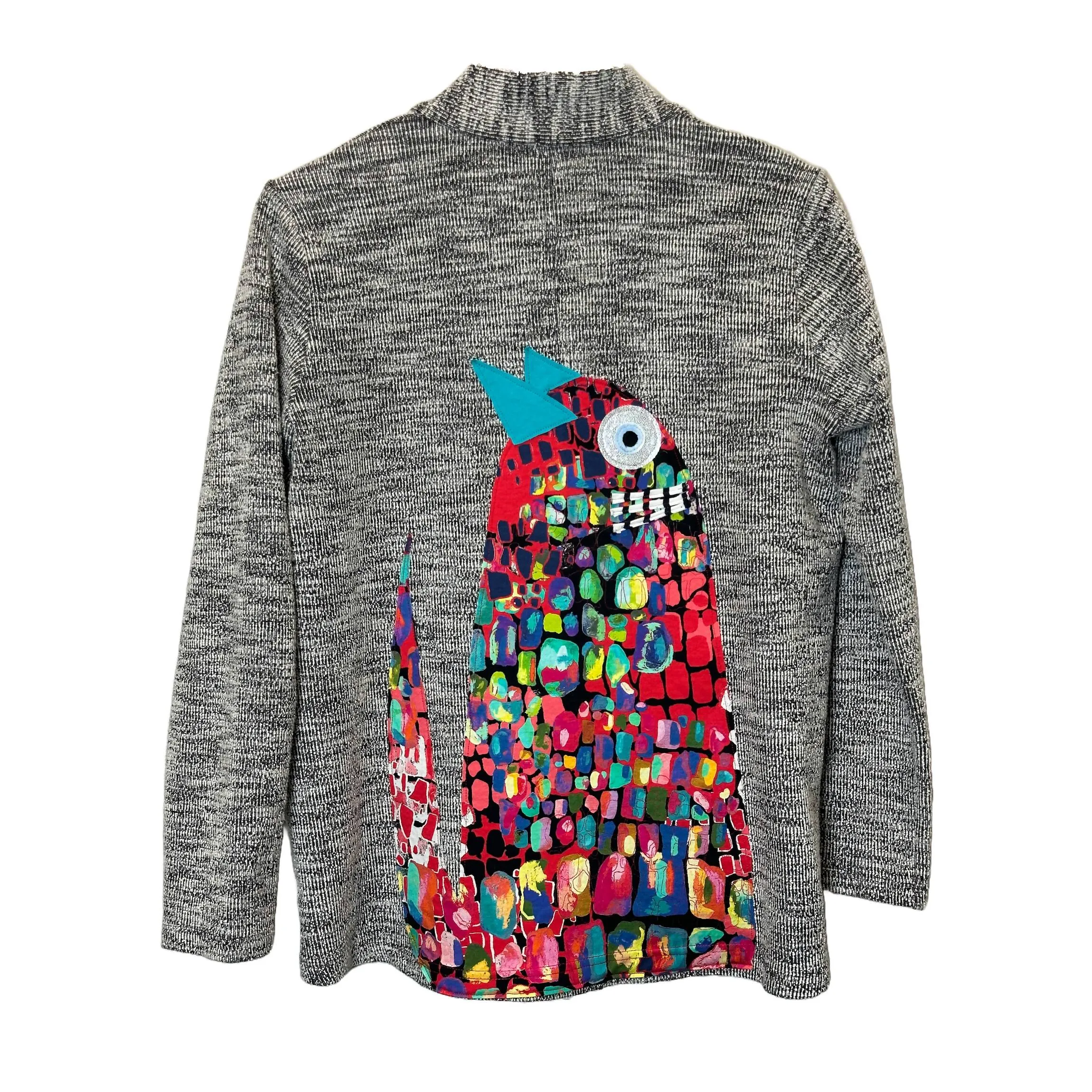 Upcycled Eileen Fisher T-Shirt Cat Jacket