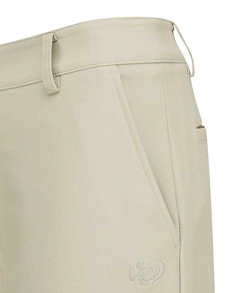 Vice Golf Atelier Women's Basic Semi-Wide Fit Pants - Beige