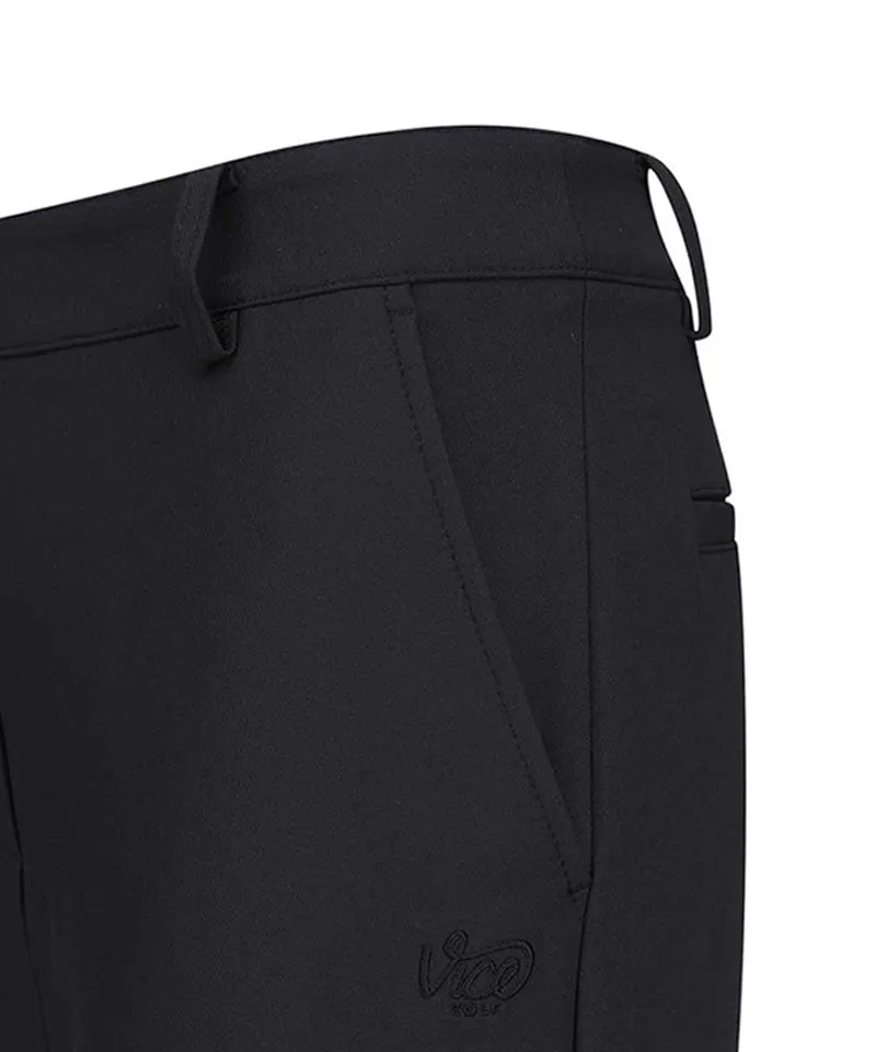 Vice Golf Atelier Women's Basic Semi-Wide Fit Pants - Black