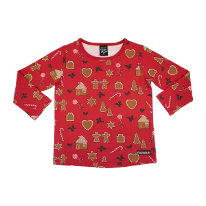 Villervalla - LS Relaxed Tee - Gingerbread - Tango