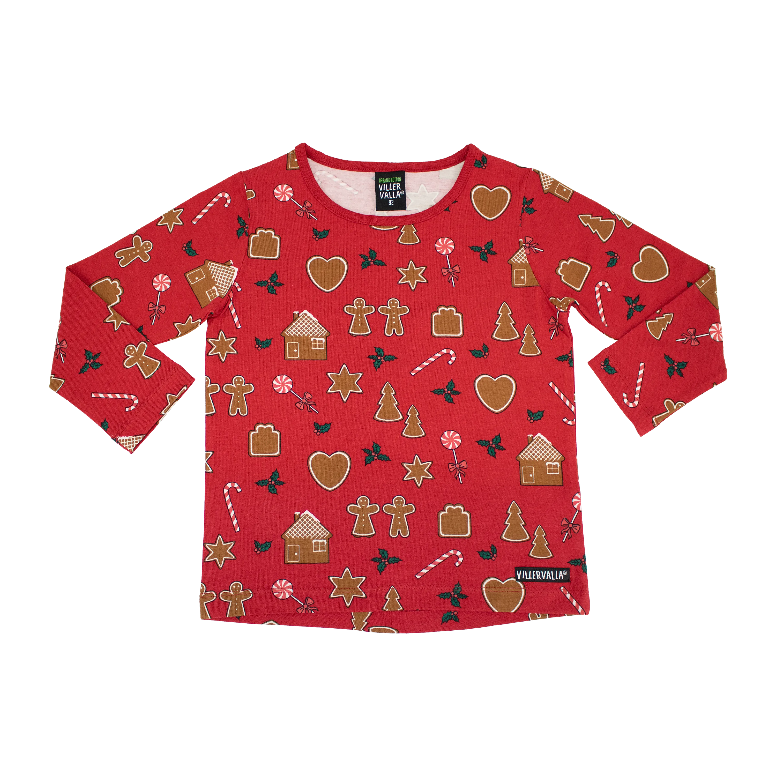 Villervalla - LS Relaxed Tee - Gingerbread - Tango