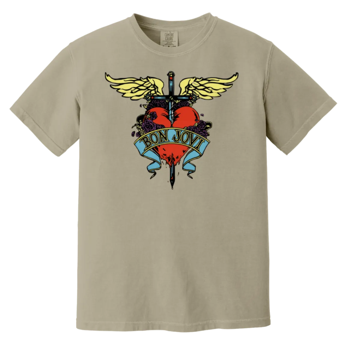 Vintage Bon Jovi Tee - Retro Rock Style - Comfort Colors