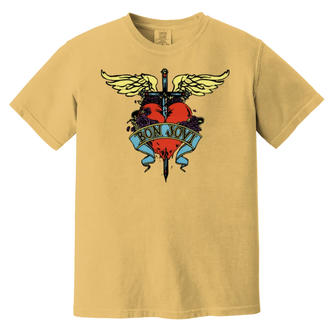 Vintage Bon Jovi Tee - Retro Rock Style - Comfort Colors