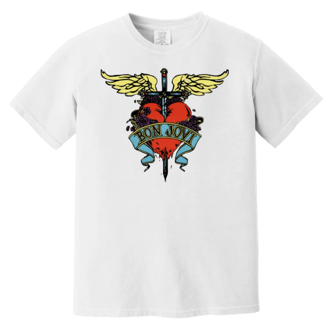 Vintage Bon Jovi Tee - Retro Rock Style - Comfort Colors